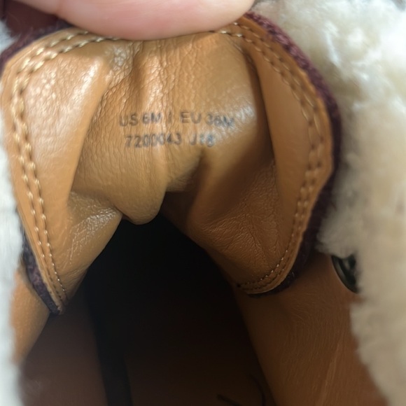 Patricia Nash Lia 2 Boots Leather/Polyester Faux-Fur Size 6 - Picture 8 of 8